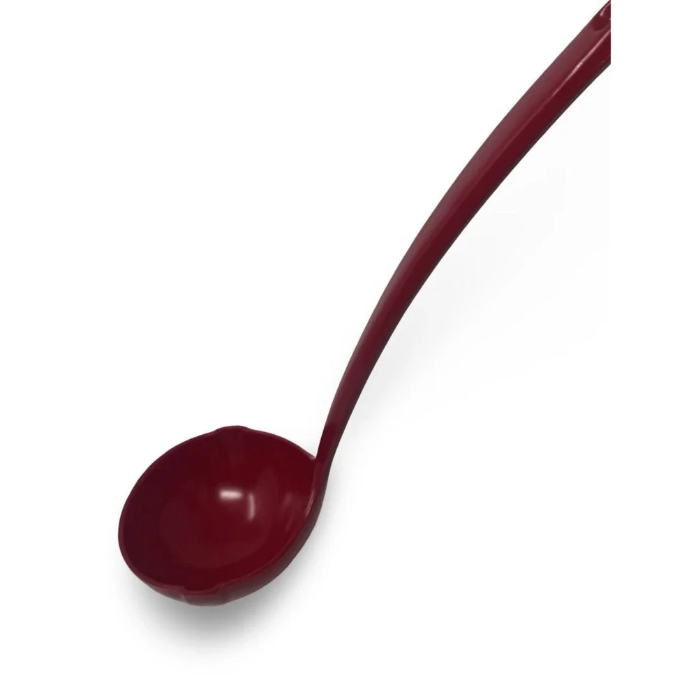 VTG Ekco Soup Spoon Red Melamine HARD PLASTIC Solid Ladle Taiwan Serving Spoon